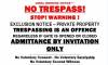 No Trespassing